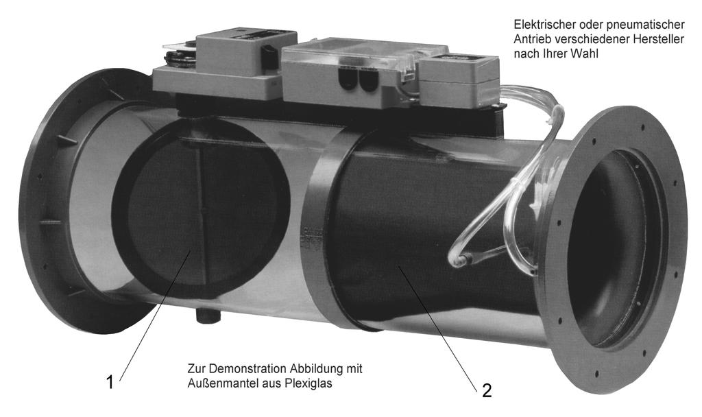 RUCON-AIR Volumenstromregler mit integrierter Venturi-Düse (nach DIN) aus thermoplastischem Kunststoff KONSTRUKTION Die neuartige Regelkombination aus thermoplastischem Kunststoff regelt die