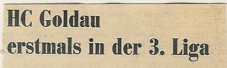 40 Jahre HC Goldau Zeitungsartikel aus 40 Jahren So