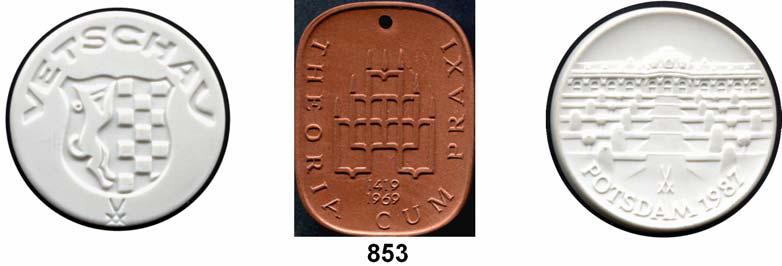verschiedenen modernen Medaillen. 28 bis 80 mm Ø.