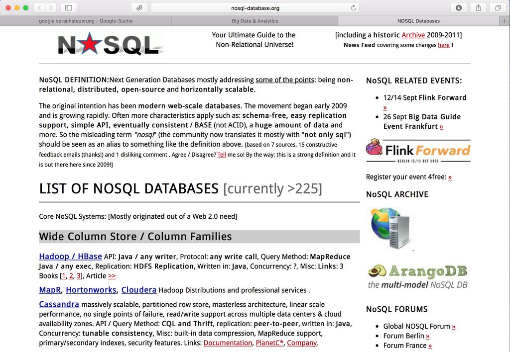 Appendix B: nosql -