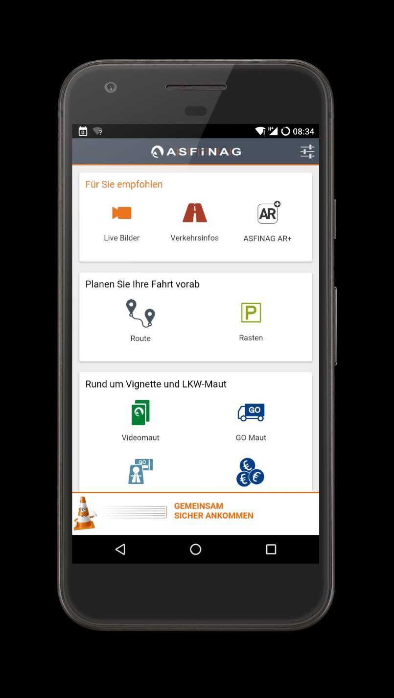 Die ASFINAG Smartphone App 8 von 10 Kundenzugriffen erfolgt auf