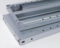 B3-30107-K 6,50 Stahlfachböden verzinkt, mit 40 Rohrkante und Systemlochung für steckbares Zubehör UVR (Unterzugverstärkung)