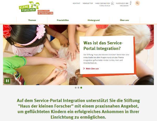 Service-Portal Integration Die Website ist zu finden