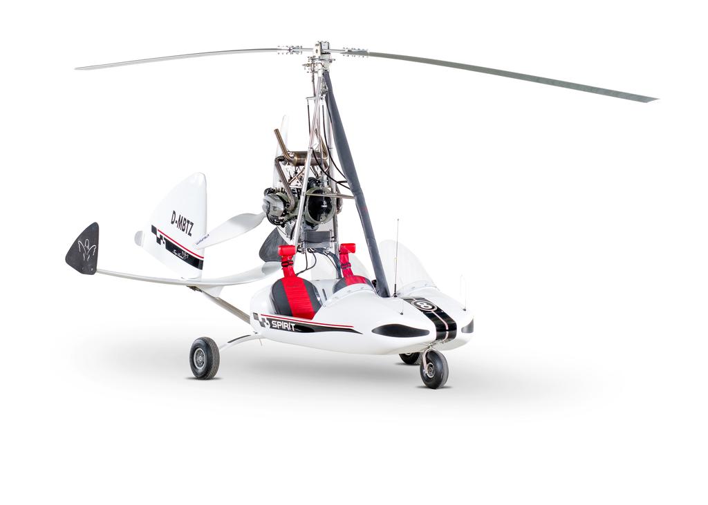 Genieße SEITE an SEITE die den BRISE hoch bei WOLKEN SPIRIT Der Spirit ist ein neues nebeneinandersitziges Tragschraubermodell für Flugschulen und sportliche Drehflüglerfans.