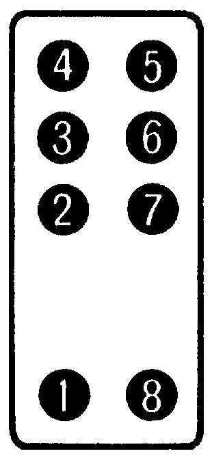 , Max. 3, 6, Toleranz: ±0, Fünf Bohrungen,6 mm, () P2R-08P (2-polig) Max. 36, 0,3 Max.