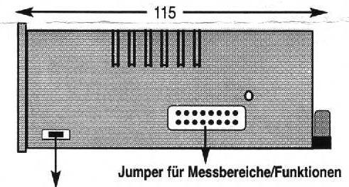Tastensperre Auf der Grundplatine befindet sich ein Jumper, der durch das seitliche Loch im Gehäuse gesetzt werden kann. Bei geöffnetem Jumper ist die Tastatur für Eingaben gesperrt.