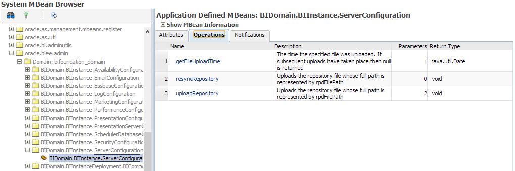 Administration der BI Domain mit MBeans ALLE MBeans können per WLST (oder Java) genutzt werden (Attributes, Operations,
