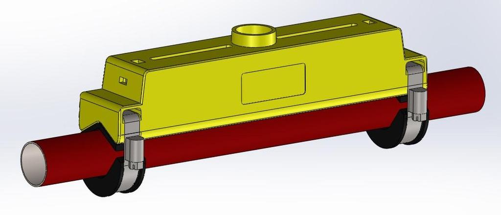 Installation Bedienungsanleitung 8.5.2 Rohradapter auswählen Es stehen zwei Adapter zur Verfügung, um das Messgerät an Rohren mit einem Aussendurchmesser 60 mm anzubringen.