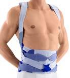 entzündlichen Prozessen (Spondylitis) Der einteilige Reklinator, im Schulterbereich komfortabel gepolstert, richtet den Rumpf auf, stabilisiert diesen zuverlässig und schränkt in Kombination mit