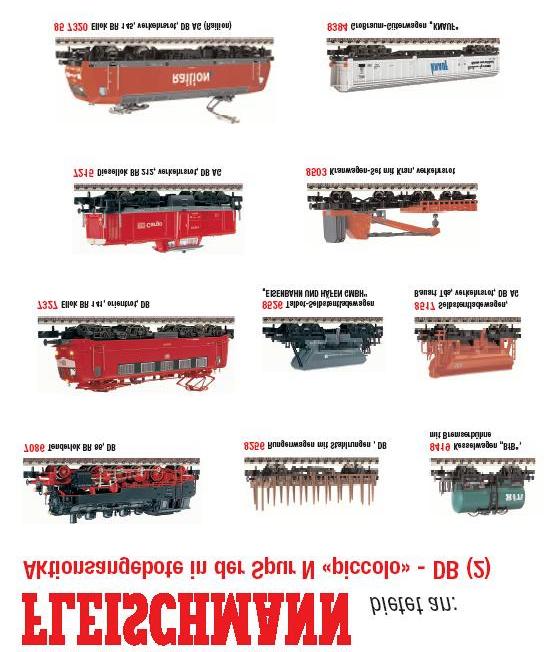Aktuell FLEIISCHMANN «piccccol lo» Deutsche Bundesbahn DB (2) Foto: FLEISCHMANN Seite 6 Lokomotiven: 7086 / 7215 /