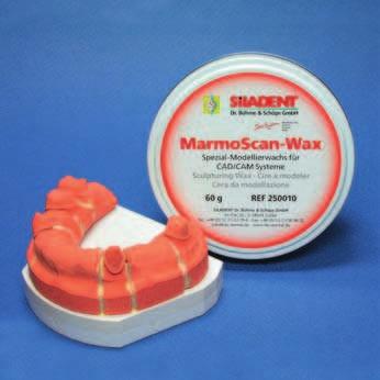 CAD-CAM MarmoScan-Wax ein scanfähiges Modellierwachs, Farbe: elfenbein Einsatzgebiet: von