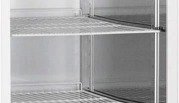 Zubehör Kapitel: Labor Kühl- und Gefriergeräte mit Edelstahl-Innenbehälter U-Auflageschienen und kunststoffbeschichtete Auflageroste Für mehr Variabilität im Innenraum können bei Bedarf zusätzliche