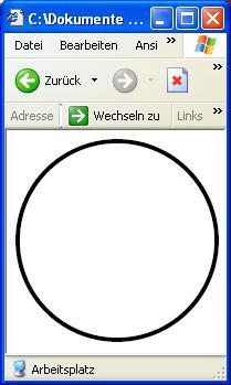 Das <circle>-element <circle> dient der Darstellung von Kreisen.
