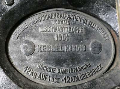 Technische Daten der pr. T3 Unsere preußische Tenderlok T3 mit der Kesselnummer 3019 und Baujahr 1901 stammt von der Berliner-Maschinenbau-Actien-Gesellschaft (BMAG), vormals Louis Schwartzkopff.
