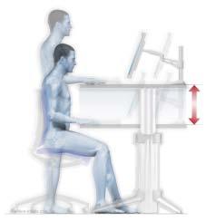 Auf die gleiche Weise finden Sie auch die passende Tischhöhe in stehender Position heraus. Variable Arbeitshöhen mit der gesunden Sitz-Steh-Dynamik Ein Sitz-Stehtisch ist die ergonomisch beste Lösung.