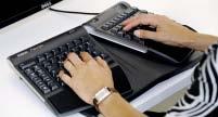 verringerte Gewebeökologie Einsteifungsgefahr Ergonomische Tastatur Stufenlos in Winkel und Neigung einstellbar,