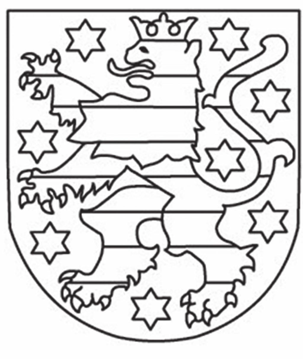 Male auch das Land Thüringen in der Karte farbig an.