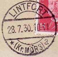 ab 1909 Lintforter Zweikreisstempel ab
