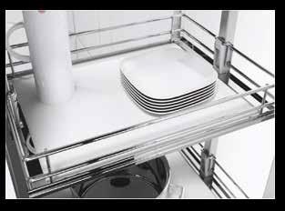 Möbelbeschlag Küche Plexi Chrom Korb Artikel-Nr. Akis - Schale Artikel-Nr. NV-HSA-Korb 250*458 Plexi Chrom- 1 St.