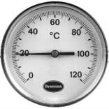 Series 315 Standard Bimetal Thermometers Bimetallthermometer, Standardausführung Thermomètres Bimetalliques de Série DIN 16204 Case size: Gehäusedurchmesser: Cadran: 80mm 80mm 80mm Accuracy class: 2