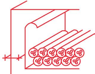 50 mm Abstand zueinander