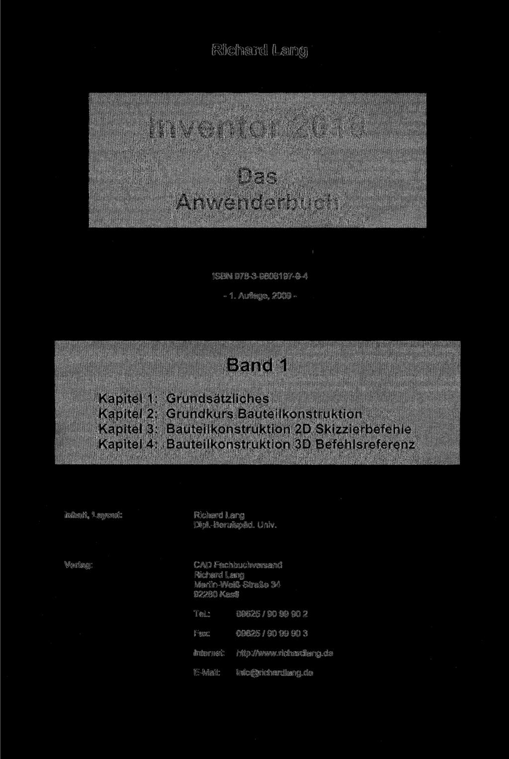 Richard Lang Inventor 2010 Das Anwenderbuch ISBN 978-3-9808197-9-4-1.