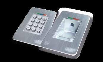 Fingerscanner oder Codetastatur können ins Türblatt, in den Türrahmen, in den Bereich des Briefkastens oder in die