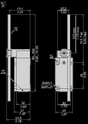 (1) 1 tapped entry for M20 x 1.