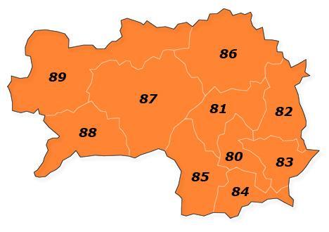 Maßwohl, LK Umweltberatung Maiswurzelbohrer-Umfrage PLZ Karte Steiermark (Anzahl konventionell /