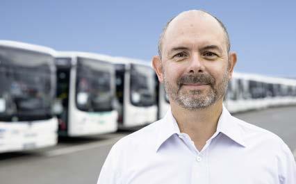 4 Vorausschauende Instand haltung verlängert die Einsatzzeiten der Busse und senkt die Betriebskosten, sagt Hervé Robin, Maintenance Director von Keolis in Bordeaux.
