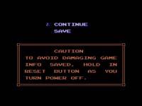 7 Spiel speicher n Wähle nach einem Game Over die Option SAVE (Speichern ) aus, um zum Titelbildschirm zurückzukehren.