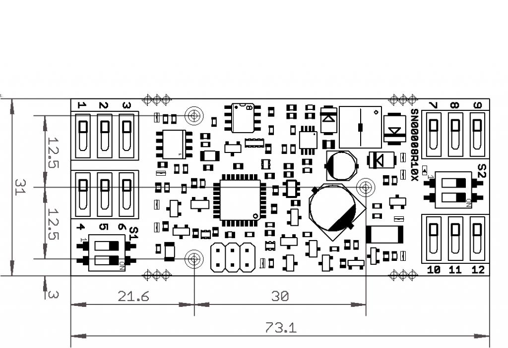 im Gehäuse Breite a = 35,7 mm Ausführung ohne Gehäuse