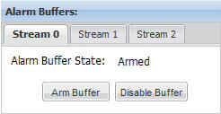 3.6.2 Bereich Alarm Buffers Jeder Video-Stream hat einen Alarm-Puffer.