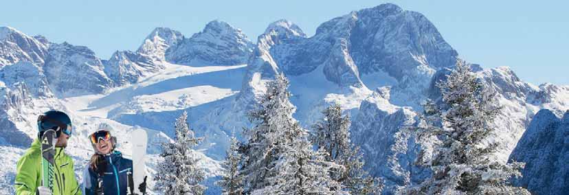 WARUM GRUPPEN UND REISEVERANSTALTER DACHSTEIN WEST GANZ BESONDERS LIKEN : Im Lawinen- und windgeschützten Mtelgebirge Skifahren und ins nahe Hochgebirge schauen kaum wo ist das so schön möglich wie