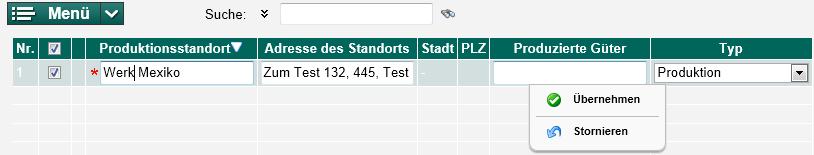 Standorte Schritt 1: Um einen neuen Standort hinzuzufügen, klicken Sie im Menü auf neu Schritt 2: Daten eingeben Schritt 3: Klicken Sie auf Übernehmen, um die