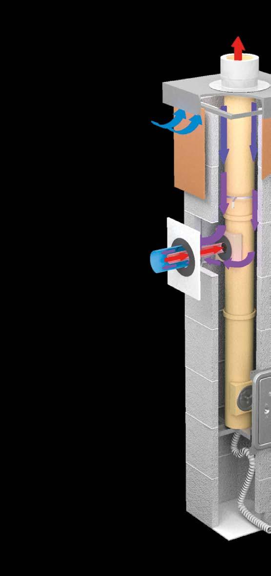 Schreyer OPTIMAL - Luft-Abgas-Schornstein nur für Gasfeuerstätten Einzügig raumluftunabhängig, Unter- und