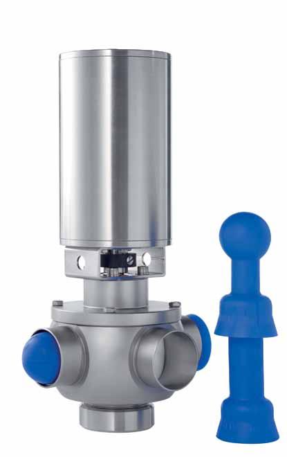 Sanitary Multi-Port Arc and Pigging Valves for highly viscous, fast hardening media and low-germ pigging processes Arc & Pigging Valves the hygienic alternative to ball valves LIAG arc valves and