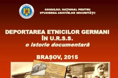 Afişele expoziţiei Deportarea etnicilor germani în URSS o istorie documentară, vernisată la Braşov la Sebeş
