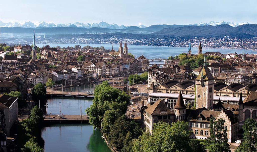 Das elegante Zürich Marriott Hotel liegt im Herzen der Stadt Zürich am Ufer der Limmat.
