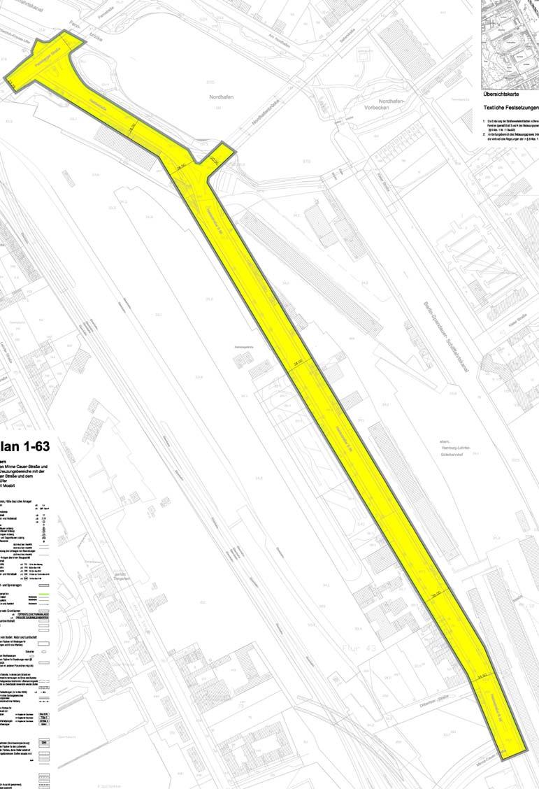 Bebauungsplan 1-63 Straßenentwurf Heidestraße