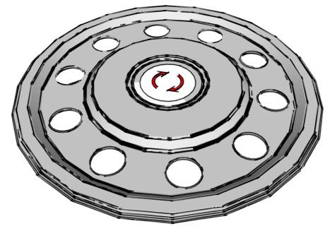 Die gekörnten Punkte nun mit dem 5 mm Kobaltbohrer aufbohren. Darauf achten, dass die Drehzahl des Bohrers nicht über 1000 U/Min liegt. 2.