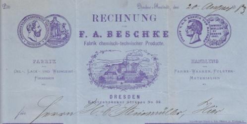 Marke: "Sachsen 1 Groschen Neu". Brief nach Oschatz. Verschluss: Klebe- Trockensiegel. Format. 22,5x28.