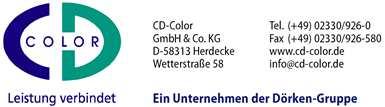 Zusätzlich können Sie weitere Informationen über unsere Internetseite www.cd-color.de abzurufen.