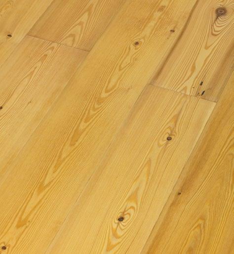 Landhausdiele 3-Schicht UNILIN Clic Wooden flooring Oak 3-layer unilin click Lärche sibirisch A/B Larch siberian A/B Die Sortierung A/B besitzt festverwachsene Äste, sowie Kantenäste.