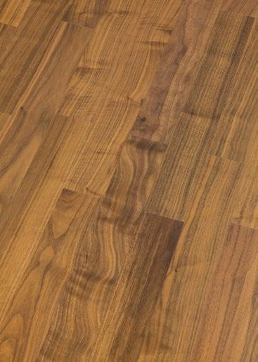 2-Schicht-Fertigparkett Wooden flooring 2-layer Nussbaum Amerikanisch Selekt Black walnut Select Nussbaum Amerikanisch Selekt ist eine schöne, dunkelbraune Holzart aus Nordamerika welche im Prinzip