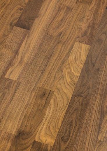 Nussbaum Amerikanisch Selekt stammt aus nachhaltiger Forstwirtschaft. This grading of black walnut select is one of our highest quality products in the 2-layer flooring.