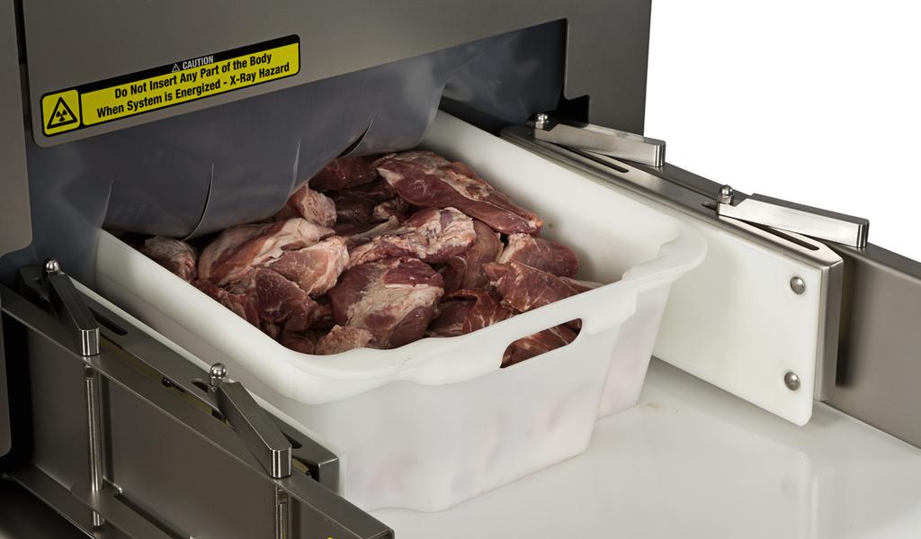 MeatMaster II MeatMaster II ermöglicht Ihnen eine kontinuierliche und 100%ige Echtzeit -Messung für Fleisch, welches das Instrument auf dem eingebauten Förderband passiert.