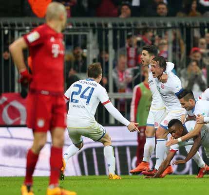 Eine Wahnsinnsbilanz, die der FC Bayern dahoam vorzuweisen hatte, bis sich der 1. FSV Mainz 05 anschickte, einen Erfolg historischen Ausmaßes zu feiern und die drei Punkte zu entführen.