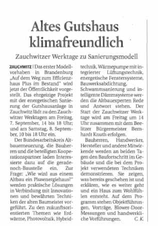 Auswahl Pressespiegel Print 2012 Kölnische Rundschau, Sa, 22.09.2012, S.