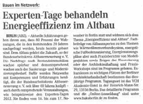 Allgemeine Bauzeitung, Fr., 19.10. 2012, S. 6, Auflage: 31.